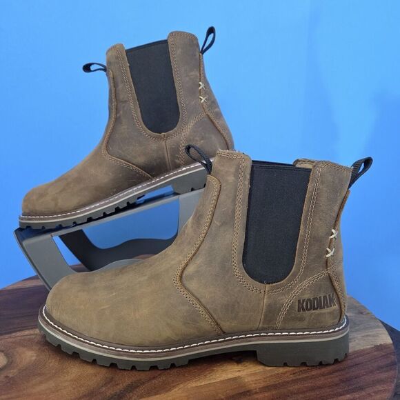 Kodiak Bralorne Soft Toe Chelsea Boot Women's 9.5M Tea Brown Water-Resistant - Picture 2 of 12